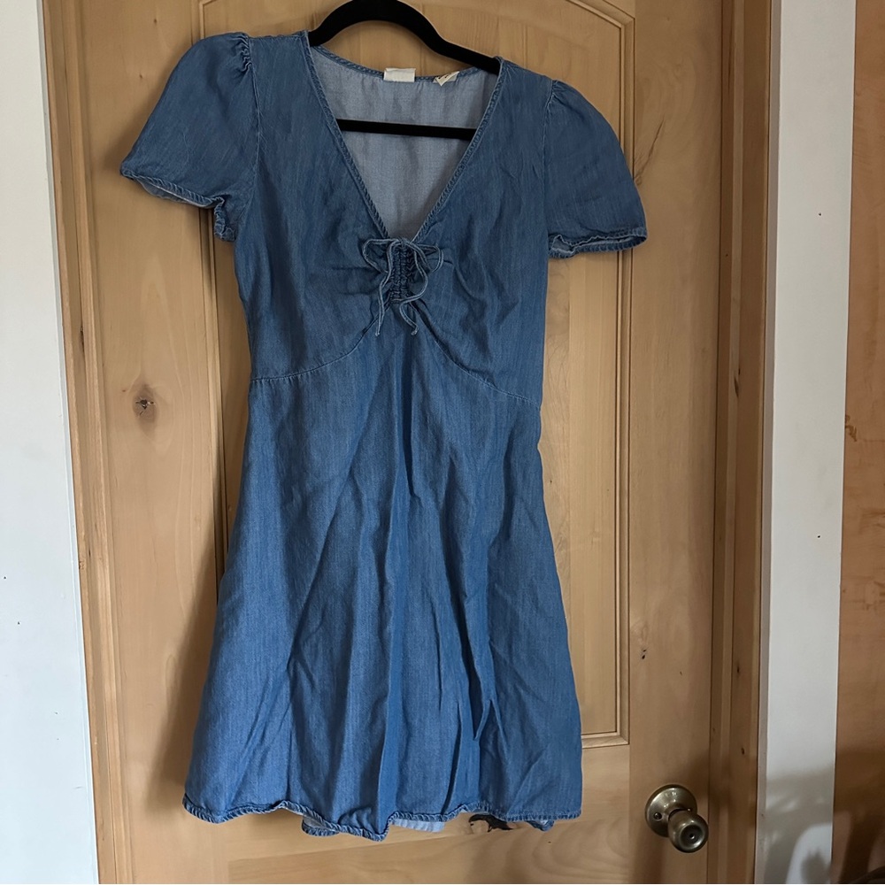 Levi’s Blue Denim Dress with Tie Detail